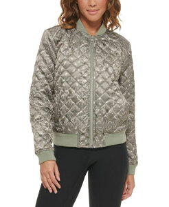 [oCX fB[X AE^[ WPbgEu] LeBO WPbg Levi's Women's Diamond Quilted Casual Bomber Jacket Faded Green Bandana Print O[