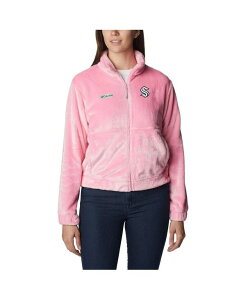 RrA fB[X AE^[ WPbgEu] Pink Columbia Women's Pink Seattle Kraken Fire Side Full-Zip Jacket