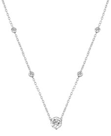 【送料無料】 バッジェリーミシュカ レディース ネックレス・チョーカー・ペンダントトップ アクセサリー Lab Grown Diamond Collar Necklace (3 ct. t.w.) in 14k White Gold 16" + 1" extender White