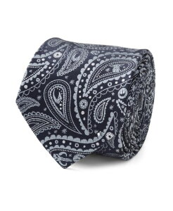 X^[ EH[Y Y ANZT[ lN^C Star Wars Men's Mandalorian Paisley Tie Blue u[
