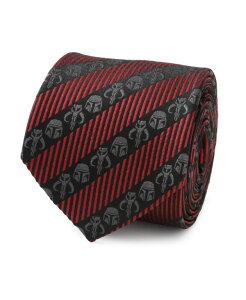 X^[ EH[Y Y ANZT[ lN^C Star Wars Men's Mandalorian Stripe Tie Red bh