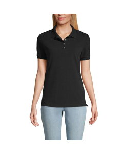 �����Y�G���h ���f�B�[�X �g�b�v�X �V���c �|���V���c ���b�V�� Lands' End Women's Banded Short Sleeve Fem Fit Mesh Polo True navy �l�C�r�[
