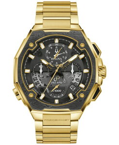 【送料無料】 ブロバ メンズ 腕時計 アクセサリー Men's Chronograph Series X Precisionist Gold-Tone Stainless Steel Bracelet Watch 45mm No Color