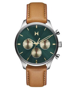 yz GuCGeB[ Y rv ANZT[ Men's AirHawk Tan Leather Strap Watch 42mm Tan