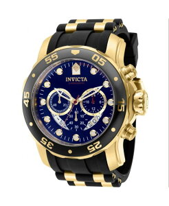 �C���r�N�^ �����Y �A�N�Z�T���[ �r���v Invicta Men's 37229 Pro Diver Quartz Chronograph Blue Red Dial Watch Blue �u���[