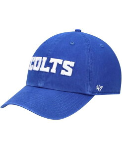 47 uh Y ANZT[ Xq '47 Brand Men's Royal Indianapolis Colts Clean Up Script Adjustable Hat Royal