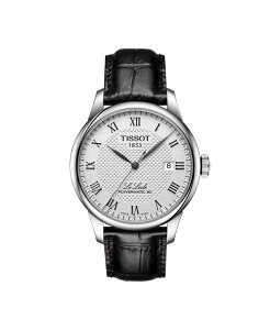 eB\bg Y ANZT[ rv U[ Tissot Men's Swiss Automatic T-Classic Le Locle Powermatic 80 Black Leather Strap Watch 39.3mm No Color ubN