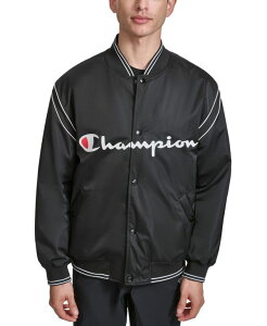 `sI Y AE^[ WPbgEu] S WPbg Champion Men's Varsity Logo Bomber Jacket Black ubN