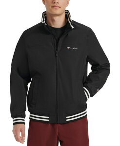 `sI Y AE^[ WPbgEu] WPbg Champion Men's Regatta Full-Zip Bomber Jacket Black ubN