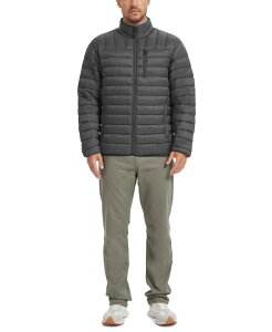 yz z[NAhJpj[ Y WPbgEu] AE^[ Outfitter Men's Packable Down Blend Puffer Jacket Created for Macy's Heather Grey