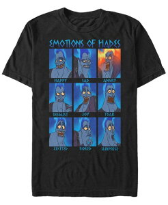 �t�B�t�X�T�� �����Y �g�b�v�X T�V���c Fifth Sun Disney Men's Hercules Hades Emotions Short Sleeve T-Shirt Black �u���b�N