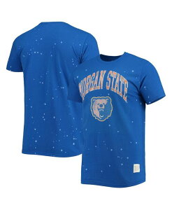IWi g uh Y gbvX TVc Original Retro Brand Men's Royal Morgan State Bears Bleach Splatter T-shirt Royal
