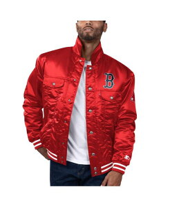 ���[�o�C�X �����Y �A�E�^�[ �W���P�b�g�E�u���]�� �T�e�� �W���P�b�g Levi's Men's x Red Boston Red Sox Silver Tab Satin Full-Snap Trucker Jacket Red ���b�h