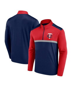 yz t@ieBNX Y Vc gbvX Men's Navy Minnesota Twins Unstoppable Quarter-Zip Top Navy