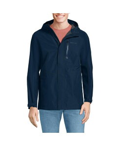 YGh Y AE^[ WPbgEu] g[ WPbg Lands' End Big & Tall Waterproof Hooded Packable Rain Jacket Radiant navy lCr[