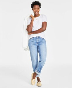 yz On 34th fB[X Vc gbvX Women's Short-Sleeve Crewneck Modal T-Shirt Created for Macy's Bright White