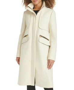 yz J[ K[tFh fB[X WPbgEu] AE^[ Women's Zip-Front Boucl Coat Created for Macy's White