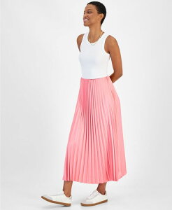 yz On 34th fB[X XJ[g {gX Women's Pleated Maxi Skirt Created for Macy's Strawberry Ice