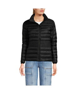 YGh fB[X AE^[ WPbgEu] g[ _E WPbg Lands' End Women's Tall Wanderweight Ultralight Packable Down Jacket Black ubN