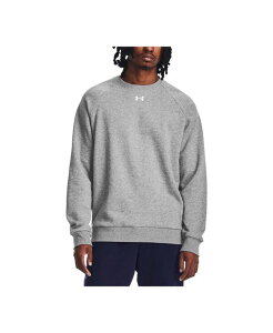 A_[A[}[ Y AE^[ p[J[EXEFbg N[lbN XEFbg Vc t[X Under Armour Men's Rival Fleece Crewneck Sweatshirt Castlerock Hthr/ Wht