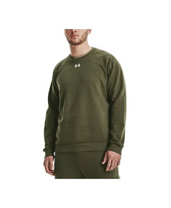A_[A[}[ Y AE^[ p[J[EXEFbg N[lbN XEFbg Vc t[X Under Armour Men's Rival Fleece Crewneck Sweatshirt Marine Od Green / / White zCg