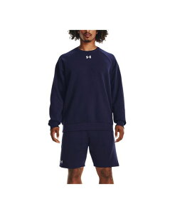 A_[A[}[ Y AE^[ p[J[EXEFbg N[lbN XEFbg Vc t[X Under Armour Men's Rival Fleece Crewneck Sweatshirt Navy / Wht lCr[