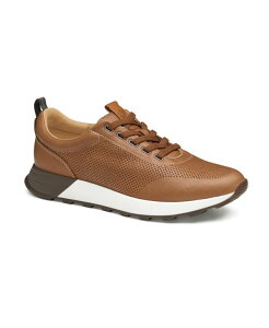 �W�����X�g���A���h�}�[�t�B�[ �����Y �V���[�Y �X�j�[�J�[ ���U�[ Johnston & Murphy Men's Leather Kinnon Perforated Jogger Tan Full Grain �^��
