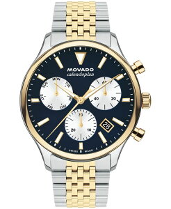 ���o�h �����Y �A�N�Z�T���[ �r���v T�V���c Movado Men's Calendoplan Swiss Quartz Chrono Two-Tone Stainless Steel Watch 43MM Two-tone