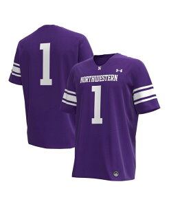 A_[A[}[ Y gbvX Vc W[W[ Under Armour Men's 1 Purple Northwestern Wildcats Replica Football Jersey Purple p[v