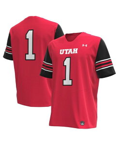 A_[A[}[ Y gbvX Vc W[W[ Under Armour 1 Men's Red Utah Utes Replica Football Jersey Red bh