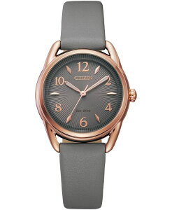 V`Y fB[X ANZT[ rv U[ Citizen Drive From Eco-Drive Women's Gray Leather Strap Watch 30mm