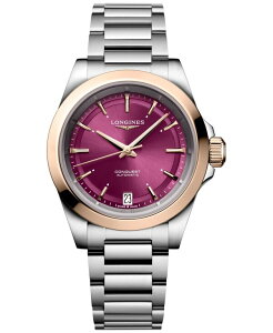 �����W�� ���f�B�[�X �A�N�Z�T���[ �r���v T�V���c Longines Women's Swiss Automatic Conquest Stainless Steel Bracelet Watch 34mm No Color
