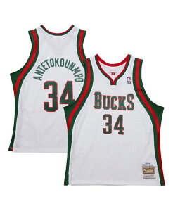 �~�b�`�F��&�l�X �����Y �g�b�v�X �V���c �W���[�W�[ Mitchell & Ness Men's Giannis Antetokounmpo White Milwaukee Bucks 2013/14 Hardwood Classics Swingman Jersey White �z���C�g