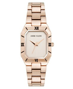 ANC fB[X ANZT[ rv Anne Klein Women's Quartz Roman Numeral Bezel Rose Gold-Tone Alloy Metal Watch 23mm Rose Gold-Tone S[h