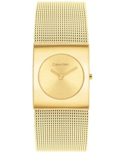 �J���o���N���C�� ���f�B�[�X �A�N�Z�T���[ �r���v ���b�V�� T�V���c Calvin Klein Women's Pulse Gold-Tone Stainless Steel Mesh Watch 26.40mm Gold �S�[���h