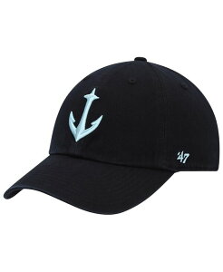 yz 47uh fB[X Xq ANZT[ Women's Black Seattle Kraken Clean Up Adjustable Hat Black
