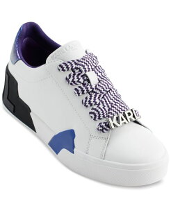 J[ K[tFh fB[X V[Y Xj[J[ [X KARL LAGERFELD PARIS Women's Melora Lace-Up Low-Top Sneakers White/ Multi zCg