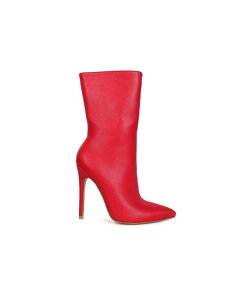 �����h�����O ���f�B�[�X �V���[�Y �u�[�c�E���C���u�[�c �A���N�� �u�[�c London Rag micah pointed toe stiletto high ankle boots Red ���b�h