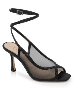 �W���E�F���_�O���C�~�V���J ���f�B�[�X �V���[�Y �T���_�� ���b�V�� Jewel Badgley Mischka Women's Tamera Mesh Open Toe Sandals Black Mesh �u���b�N