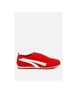 hO fB[X V[Y Xj[J[ [X U[ tFCNU[ London Rag Montek Faux Leather Lace-Up Sneakers Red bh