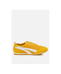 hO fB[X V[Y Xj[J[ [X U[ tFCNU[ London Rag Montek Faux Leather Lace-Up Sneakers Yellow CG[