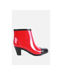 �����h�����O ���f�B�[�X �V���[�Y �u�[�c�E���C���u�[�c �q�[�� London Rag mizzle smart block heel rainboots Red ���b�h