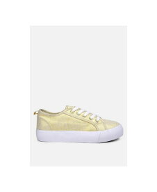 【送料無料】 ロンドンラグ レディース スニーカー シューズ Glam Doll Casual Flatform Sneakers Gold