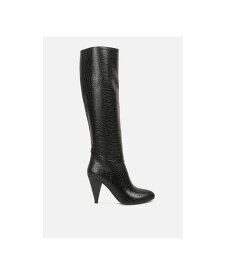 【送料無料】 ロンドンラグ レディース ブーツ・レインブーツ シューズ rum rolls calf croc boots Black