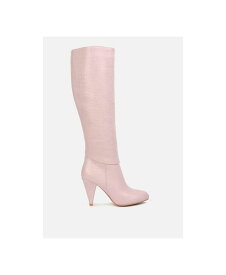 【送料無料】 ロンドンラグ レディース ブーツ・レインブーツ シューズ rum rolls calf croc boots Pink