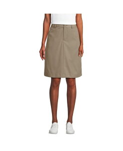 �����Y�G���h ���f�B�[�X �{�g���X �X�J�[�g Lands' End Women's School Uniform Active Performance Chino Skort Top of the Knee Khaki �J�[�L