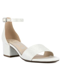 yz VK[ fB[X T_ V[Y Women's Noelle 5 Embellished Dress Sandals White Satin