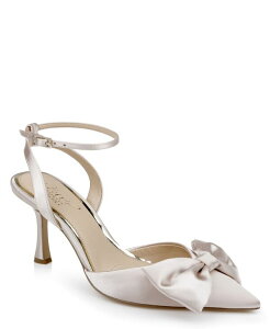 WEF_OC~VJ fB[X V[Y pvX Jewel Badgley Mischka Yanna Evening Pump Champagne Satin Vp