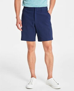 �A���t�@�j �����Y �{�g���X �n�[�t�p���c�E�V���[�c �V���[�g�p���c Alfani Men's Flat Front Four-Pocket 8 Tech Shorts Neo Navy �l�C�r�[