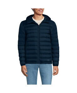 YGh Y AE^[ WPbgEu] g[ _E WPbg Lands' End Big & Tall Hooded Wanderweight Packable Down Jacket Radiant navy lCr[